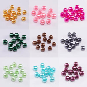 Plastic Acrylic NO Hole Bead Loose Beads ABS Pearl Beads