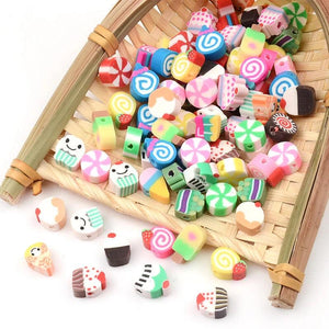 30Pcs/Lot Soft Clay Beads for Jewelry Making DIY Necklace Bracelets