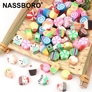 30Pcs/Lot Soft Clay Beads for Jewelry Making DIY Necklace Bracelets