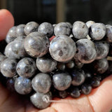 Labradorite Stone Beads Round Loose Spacer Beads 15''