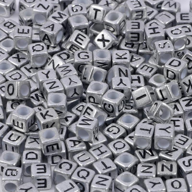 Mixed Letter Acrylic Beads for Jewelry Making DIY Bracelet