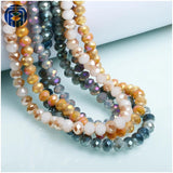 JuleeCrystal 4mm 6mm Faceted Glass Beads for Jewelry Making