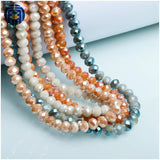 JuleeCrystal 4mm 6mm Faceted Glass Beads for Jewelry Making