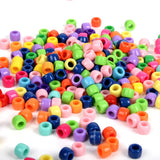 100Pcs 6x8mm Large Hole Beads Cylindrical Acrylic Spacer for Jewelry Making