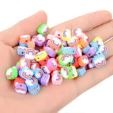 Rainbow Cloud Clay Beads Candy Polymer Clay For Jewelry Making DIY