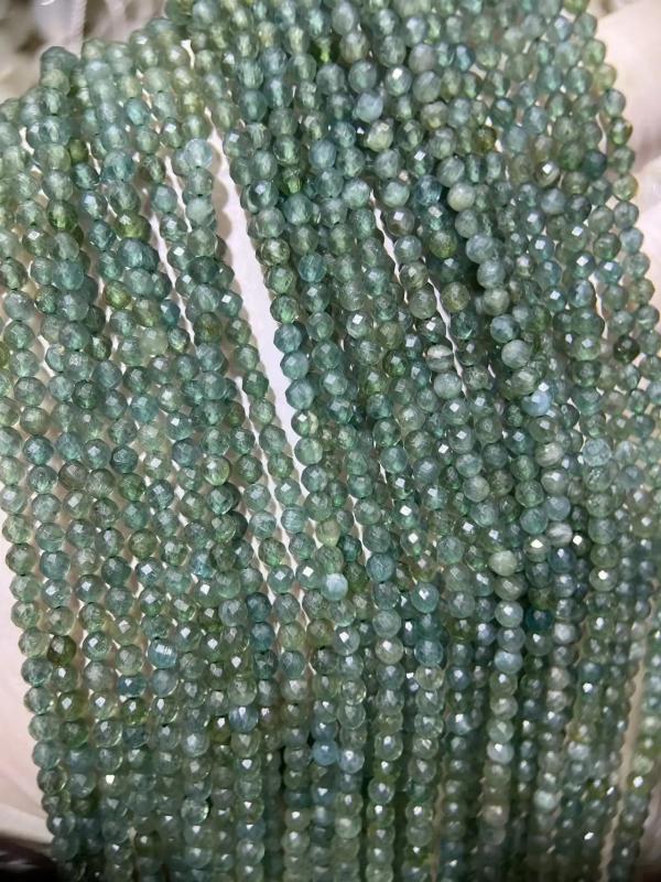 Green Aventurine Faceted Seed Beads for Jewelry Making