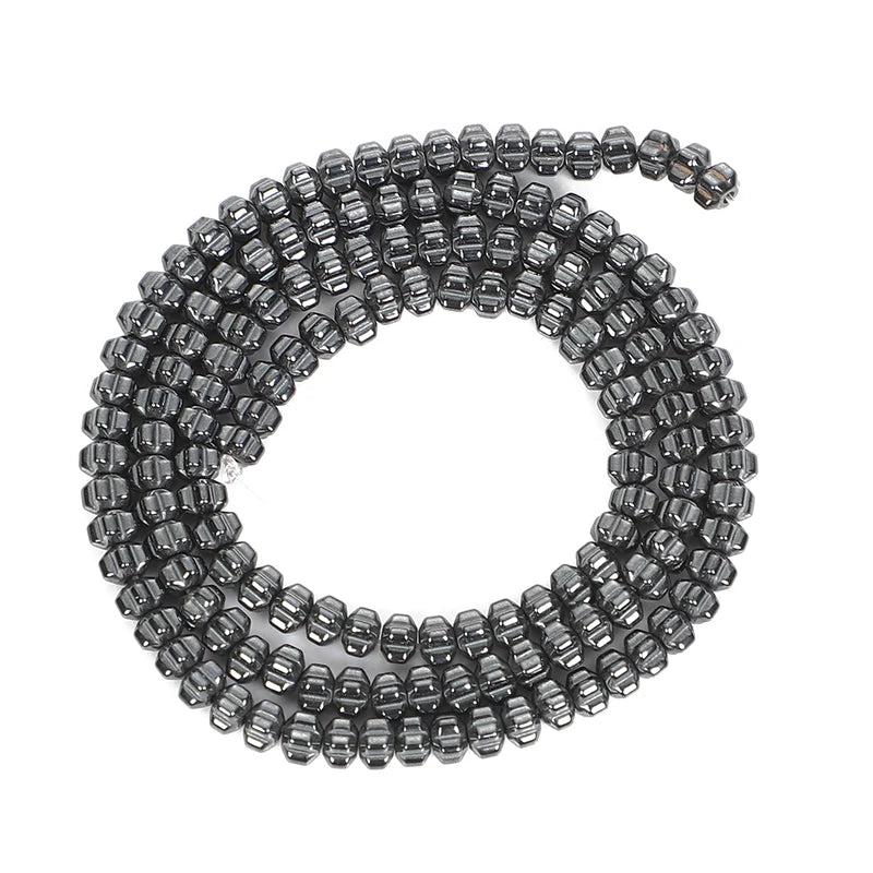 Hematite Chrysanthemum Spacer Bead 4-10mm