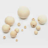 Natural Wooden Beads 4-50mm Wood Loose Spacer Beads For Jewelry Making DIY