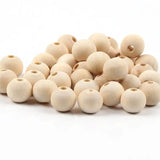 Natural Wooden Beads 4-50mm Wood Loose Spacer Beads For Jewelry Making DIY