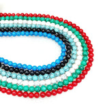 Green Stone Loose Pearls 6-10mm Jewelry Necklace DIY Bracelet Fittings