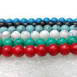 Green Stone Loose Pearls 6-10mm Jewelry Necklace DIY Bracelet Fittings