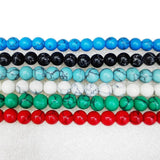 Green Stone Loose Pearls 6-10mm Jewelry Necklace DIY Bracelet Fittings
