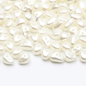 100/200/300pcs 6x9mm Ivory Irregular Pearl Beads for Jewelry Making