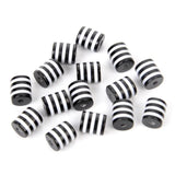 50Pcs/Lot Resin Stripe Spacer Beads for DIY Jewelry Making