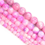 6/8/10/12mm Rose Purple Persian Jade Loose Spacer Beads
