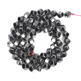 8-Side Faceted Hematite Spacer Bead 2-6MM