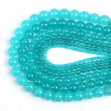 Angelite Stone Beads Round Loose Spacer Bead 15''Strand