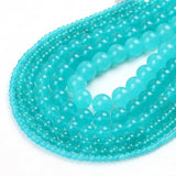 Angelite Stone Beads Round Loose Spacer Bead 15''Strand