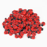 40 pcs 11*8mm Ladybug Polymer Clay Spacer Beads Jewelry Making DIY Bracelet