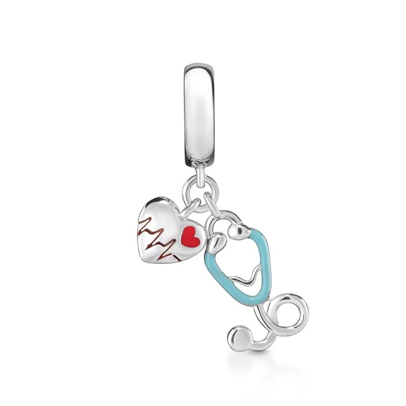 Thai Silver bicycle turtle fish Pendant Dangle Charm for DIY charms Bracelet