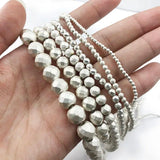 Matte Hematite Round Loose Beads 2-10mm
