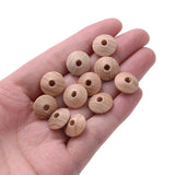 50pcs 12/14mm Natural Wood Bead Beech Wooden Abacus Beads