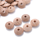 50pcs 12/14mm Natural Wood Bead Beech Wooden Abacus Beads