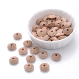 50pcs 12/14mm Natural Wood Bead Beech Wooden Abacus Beads