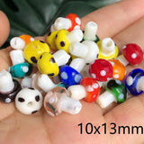 Multicolor Mushroom Glass Beads for DIY Jewelry Making