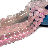 Rose Quartz Pink Crystal Stone Beads for Jewelry Making