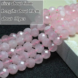 Rose Quartz Pink Crystal Stone Beads for Jewelry Making
