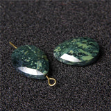 Natural Faceted Stone Beads Water Drop Shaped Quartz Rhodonite Charms
