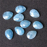 Natural Faceted Stone Beads Water Drop Shaped Quartz Rhodonite Charms