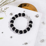 50pcs Crystal Rhinestone Round Ball Spacer Beads for Jewelry