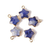 Star Agate Pentacle Gem Pendant for DIY Jewelry 14mm*12mm