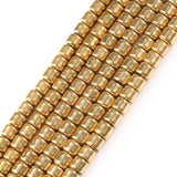Gold-Plated Hematite Beads Natural Stone Spacer Loose Beads