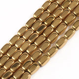 Gold-Plated Hematite Beads Natural Stone Spacer Loose Beads