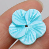 10pcs Natural Shell Flower Beads DIY Jewelry Necklace Accessories