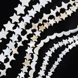 6mm Natural Mother of Pearl Shell Five-Pointed Star Pentagram Beads