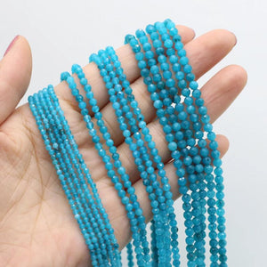 2/3/4mm Faceted Zircon Beads Charms Agate Round Loose Beads