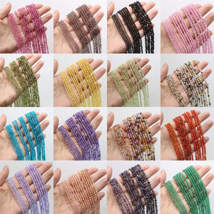 2/3/4mm Faceted Zircon Beads Charms Agate Round Loose Beads