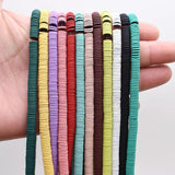 Natural Hematite Stone Matte Rubber Disc Beads for Jewelry Making