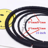 Natural Hematite Stone Matte Rubber Disc Beads for Jewelry Making
