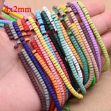 Natural Hematite Stone Matte Rubber Disc Beads for Jewelry Making