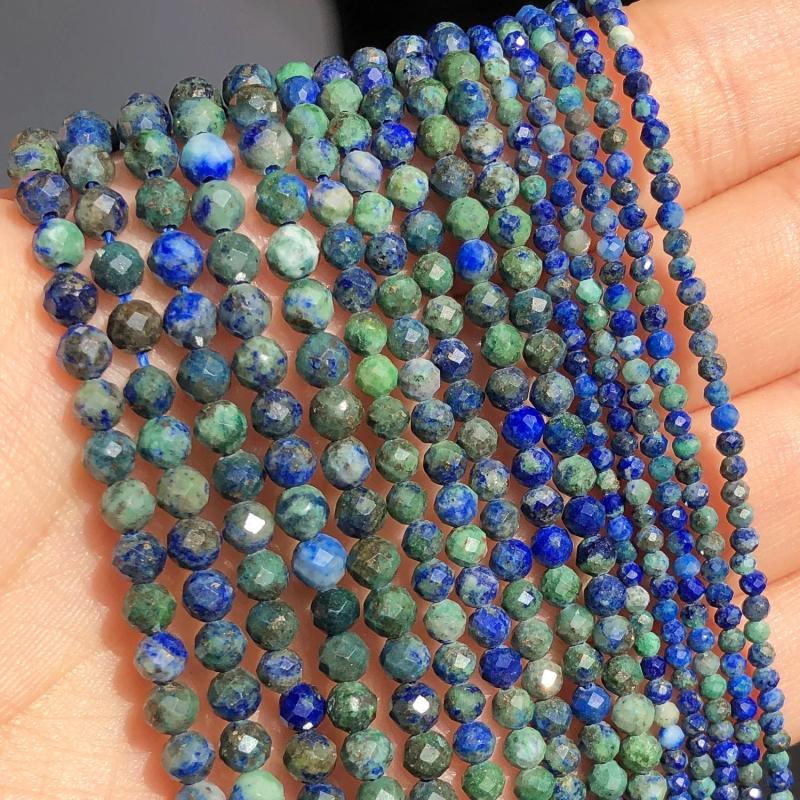 Lapis Lazuli Faceted Spacer Beads 15''