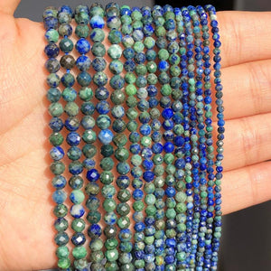 Lapis Lazuli Faceted Spacer Beads 15''