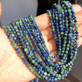 Lapis Lazuli Faceted Spacer Beads 15''