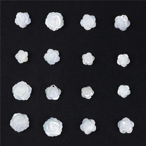 Shell Charms Rose Flower Mother of Pearl Pendant for DIY Jewelry
