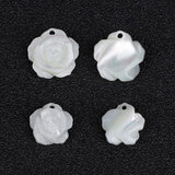 Shell Charms Rose Flower Mother of Pearl Pendant for DIY Jewelry