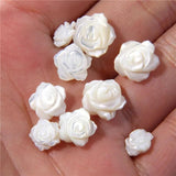 Shell Charms Rose Flower Mother of Pearl Pendant for DIY Jewelry